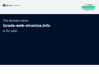Frontpage screenshot for site: (https://izrada-web-stranica.info)