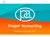 Frontpage screenshot for site: Proper Accounting - računovodstvene usluge - Poreč - Istra (http://www.proper-accounting.hr)