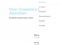 Frontpage screenshot for site: VivicCosmetics - proizvodnja hotelske kozmetike (https://www.vivic-cosmetics.com)