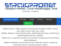 Slika naslovnice sjedišta: Strojopromet - Obojeni metali – Crna metalurgija – Nehrđajući Čelici (http://strojopromet.com)