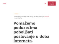 Frontpage screenshot for site: COdizajn web studio – Izrada web stranica i web trgovina (https://codizajn.com)