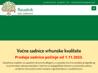 Slika naslovnice sjedišta: Rasadnik OPG Jurković | Voćne sadnice vrhunske kvalitete (http://rasadnik-opg-jurkovic.hr/)