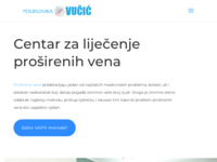 Frontpage screenshot for site: Poliklinika Vučić - uklanjanje vena UGFS metodom (https://vene.hr)