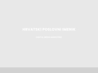 Frontpage screenshot for site: Hrvatski poslovni imenik (https://hrvatski-poslovni-imenik.com/)
