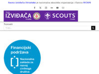 Frontpage screenshot for site: (http://scouts.hr)