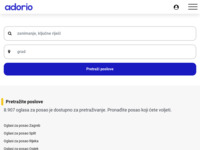 Frontpage screenshot for site: Adorio - uvijek nađe posao (http://www.adorio.hr)