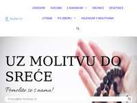 Slika naslovnice sjedišta: Molitve.hr - Molitvom do sreće (https://molitve.hr)