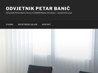 Frontpage screenshot for site: Odvjetnički ured Petar Banić - Rijeka (https://odvjetnik-petarbanic.hr/)