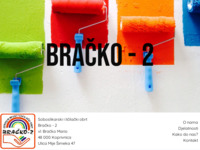 Frontpage screenshot for site: Soboslikarski i ličilački obrt Bračko-2 (http://bracko2.hr)