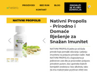 Frontpage screenshot for site: Prirodno rješenje za prehlade i snažan imunitet - Nativni Propolis (https://hedera.hr/pages/proizvodi-nativni-propolis)