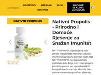 Frontpage screenshot for site: (https://hedera.hr/pages/proizvodi-nativni-propolis)