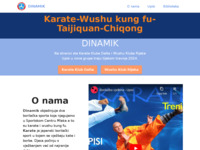 Frontpage screenshot for site: Karate klub Delta, Rijeka (http://www.dinamik.hr/)