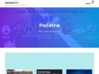 Frontpage screenshot for site: Zadar.TV (http://zadar.tv)