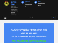 Frontpage screenshot for site: Eleven Taxi (http://www.eleventaxi.hr)