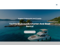 Frontpage screenshot for site: (https://yachts-dubrovnik.com/)