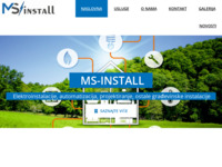 Frontpage screenshot for site: MS-INSTALL – Elektroinstalacije, automatizacija, projektiranje, instalacije vodovoda i kanalizacije (http://www.ms-install.hr)