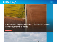 Frontpage screenshot for site: Rural Info - Poljoprivredne vijesti (https://ruralinfo.hr/)