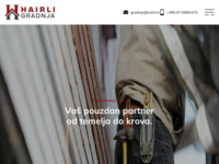 Frontpage screenshot for site: Hairli gradnja – Vaš pouzdan partner – od temelja do krova! (https://hairligradnja.hr/)