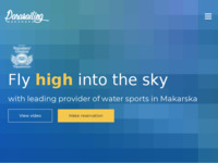 Frontpage screenshot for site: (https://www.parasailingmakarska.com)