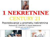 Frontpage screenshot for site: Posredovanje u prometu nekretnina (http://www.1nekretnine.hr)