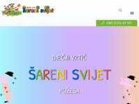 Frontpage screenshot for site: Dječji vrtić Šareni svijet Požega (https://www.dv-sareni-svijet.hr/)