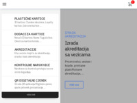 Frontpage screenshot for site: LENS Multimedia - Plastične kartice - Akreditacije - Web (http://lens.hr)