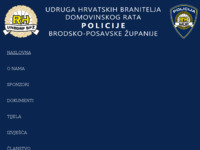 Frontpage screenshot for site: Udruga policije BPŽ (https://www.udruga-policije-bpz.hr/)