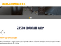 Frontpage screenshot for site: Gradnja Domova d.o.o. (http://gradnjadomova.hr)