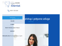 Frontpage screenshot for site: iDental - Ordinacija dentalne medicine iDental (https://idental.hr/)