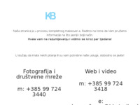 Slika naslovnice sjedišta: KB STUDIOS - Grafički Dizajn - Fotografija - Web (https://kbstudios.hr)