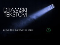 Frontpage screenshot for site: (http://dramski-tekstovi.com.hr/)