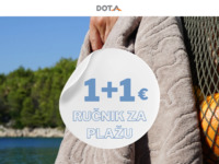 Frontpage screenshot for site: Dota.hr- Kompletan tekstil za Vaš dom, apartman, hotel, restoran ili brod! (https://www.dota.hr/)