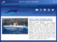 Frontpage screenshot for site: (https://www.rentaboatmurter.com)