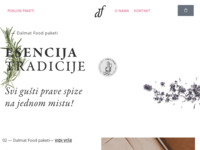 Frontpage screenshot for site: Dalmat Food | Esencija Tradicije (https://dalmatfood.com/)