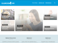 Frontpage screenshot for site: Glukoza.hr - Vodeći portal sa područja dijabetologije! (https://glukoza.hr/)