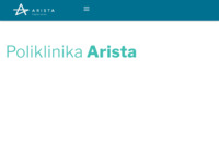 Frontpage screenshot for site: (https://www.poliklinika-arista.hr/)