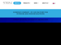 Frontpage screenshot for site: Screenz Led Technologies (https://www.screenz.eu/)