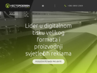 Frontpage screenshot for site: Tisak reklame - najbolje cijene digitalnog tiska - Vector Design Print ( https://vectordesign.hr)