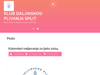 Frontpage screenshot for site: Klub daljinskog plivanja Split  – Dobro došli na službenu stranicu KDP Split (http://kdpsplit.hr)