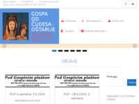 Frontpage screenshot for site: Gospa od Čudesa – Oštarije (https://zupa-uznesenja-bdm.hr/)