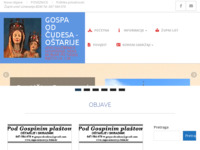 Frontpage screenshot for site: Gospa od Čudesa – Oštarije (https://zupa-uznesenja-bdm.hr/)