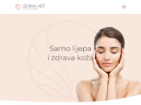 Frontpage screenshot for site: Derma Art - kozmetički salon u Novom Zagrebu (http://www.dermaart.hr )