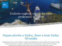 Frontpage screenshot for site: Rent a boat Zadar Nautica - Zadar, Petrčane, Zaton (https://www.zadar-nautica.hr)