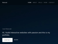 Frontpage screenshot for site: Ristovski portfolio - Web developer (https://www.ristovski.com.hr/)