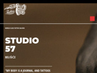 Frontpage screenshot for site: Studio 57 - Tattoo Studio- Studio 57 (https://tattoo-studio57.com/)