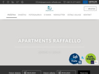 Frontpage screenshot for site: (http://www.apartments-raffaello.com)