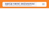 Frontpage screenshot for site: (https://djecji-vrtic-dezanovac.hr)