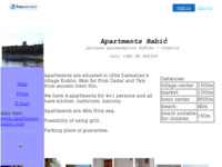 Frontpage screenshot for site: Apartmani  Babić (http://www.apartment-babic.freeservers.com/)