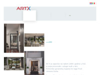 Frontpage screenshot for site: ArtX (https://www.artx.hr)