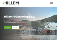 Frontpage screenshot for site: Millem-inženjering d.o.o. - Proizvodnja betona, asfalta i drobljenih materijala (https://millem-inzenjering.hr)